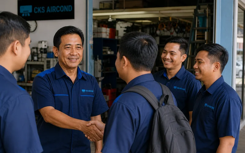 Pasukan juruteknik tambahan CKS Aircond