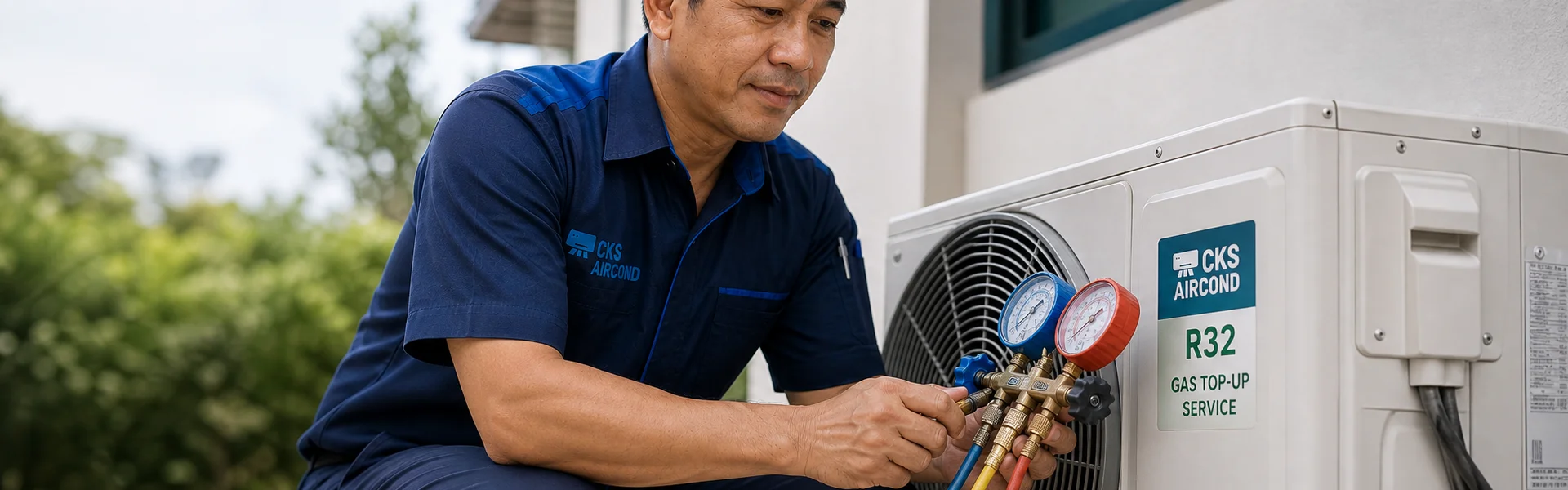 Tambah Gas Aircond (Gas Top-up)