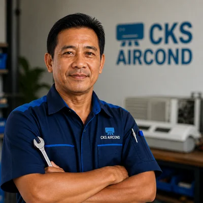Foto Mr CK Soo, Ketua Juruteknik CKS Aircond
